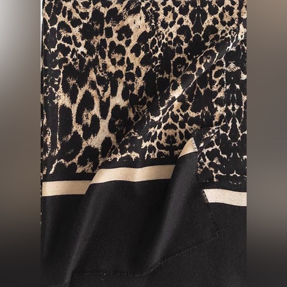 ❤️❤️❤️ Leopard Print Faux Cashmere Scarf ❤️❤️❤️ - Picture 6 of 6